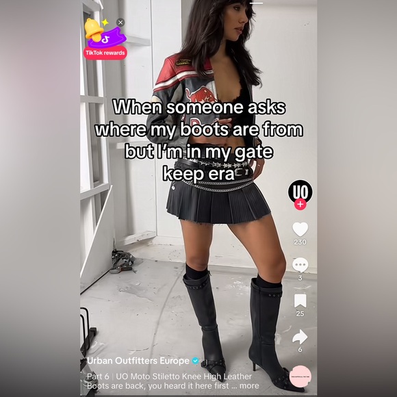 URBAN OUTFITTERS MOTO STILETTO KNEE HIGH LEATHER BOOTS. NEW IN BOX. - Picture 4 of 11